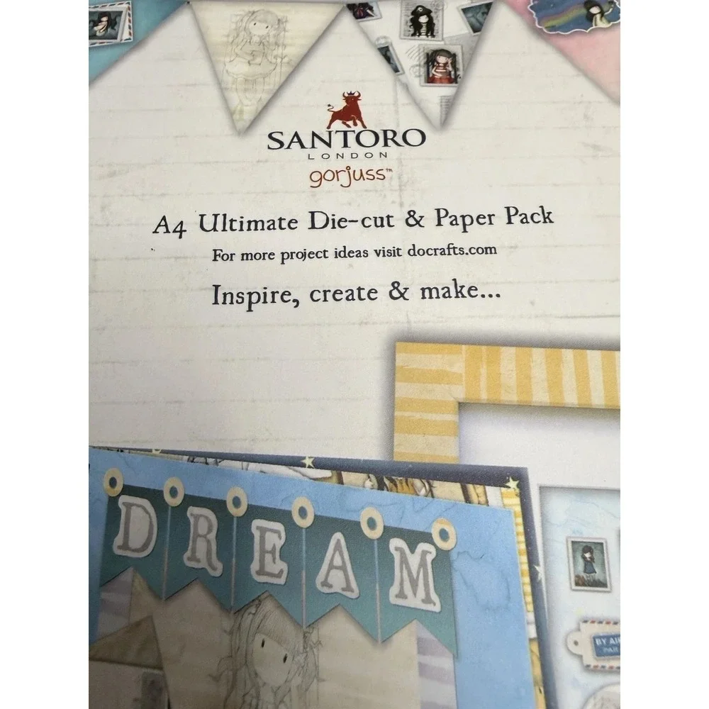 Santoro Gorjuss Tri Fold A4 Ultimate‎ Die Cut and Paper Pack Postal Theme NIB